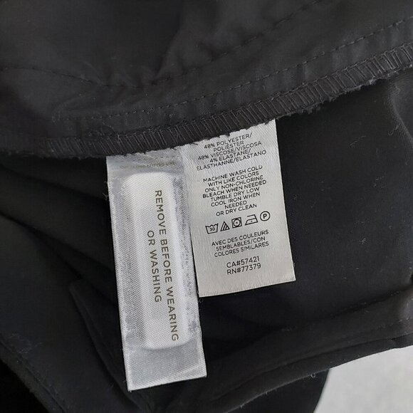 Ann Taylor High Rise Straight Leg Tall black Trousers Size 18T - Picture 10 of 11